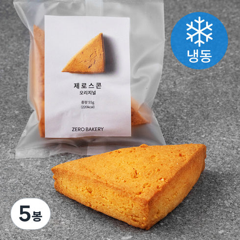 머드스콘 - 제로베이커리 제로 스콘 (냉동), 55g, 5봉