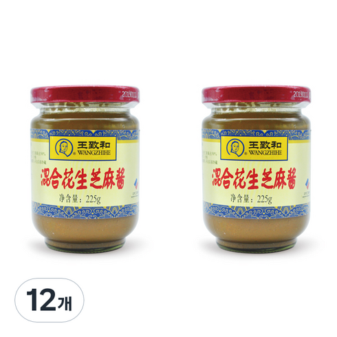 즈마장 - 왕즈허 즈마장 땅콩 참깨 소스, 225g, 12개