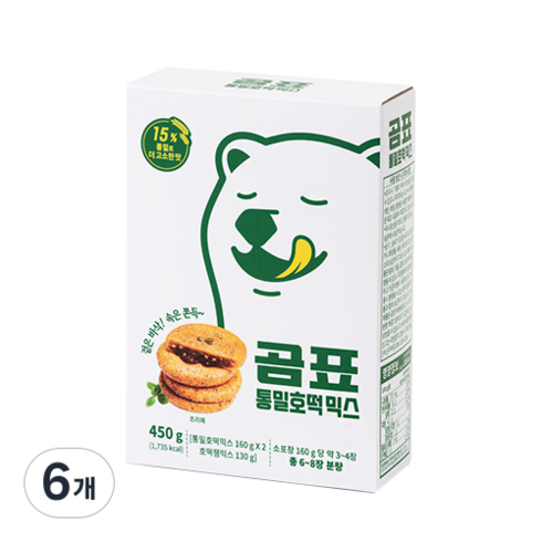 곰표호떡믹스 - 곰표 통밀호떡 믹스, 450g, 6개