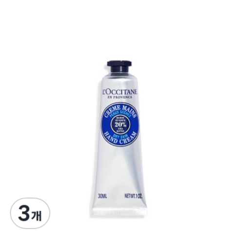 록시땅 시어 드라이 스킨 핸드크림, 30ml, 3개