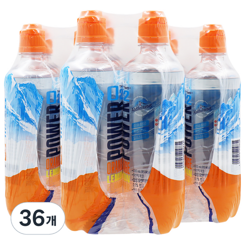 파워오투 오렌지 레몬향 혼합음료 500ml, 36개