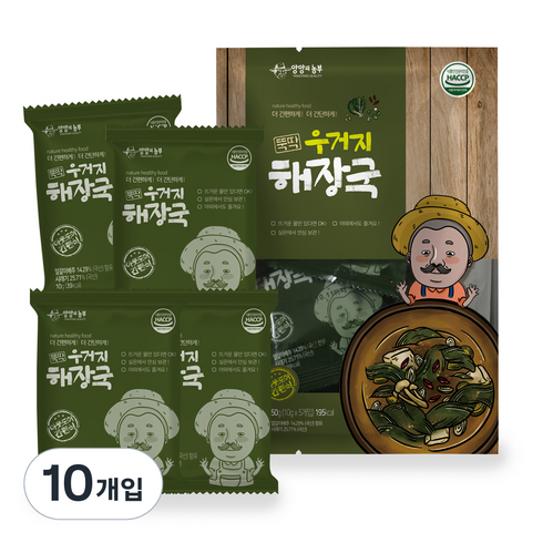 동결건조국 - 양양의농부 뚝딱 즉석 우거지 해장국, 10g, 10개