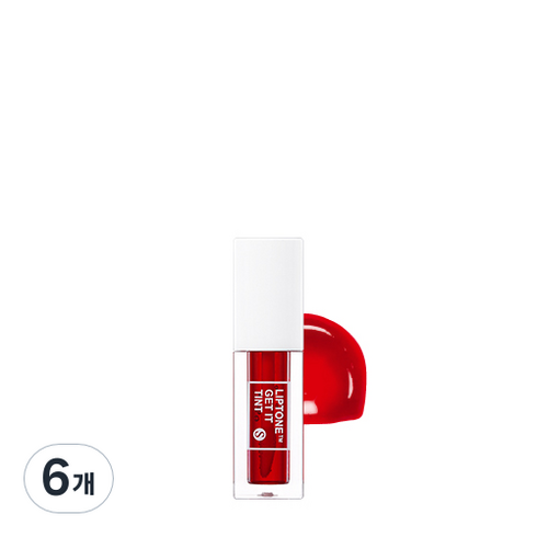 토니모리 립톤 겟잇 틴트S 3g, 04 레드핫, 6개