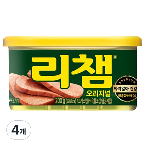 리챔 - 리챔 오리지널 햄통조림, 200g, 4개