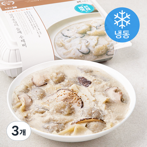 바른식 감자옹심이 들깨 수제비 밀키트 (냉동), 620g, 3개