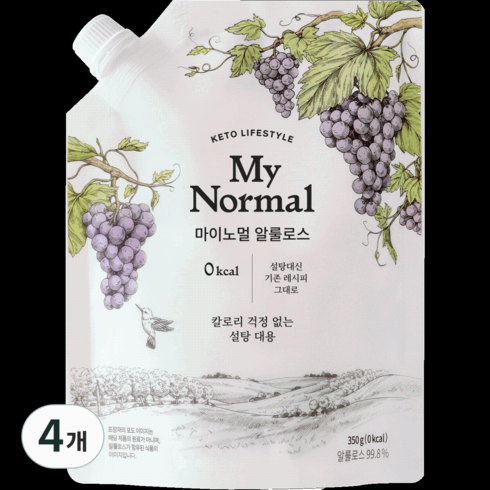 마이노멀 알룰로스, 350g, 4개