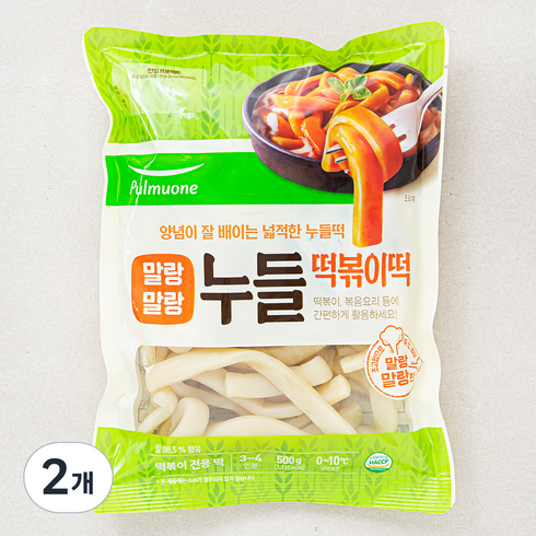 누들떡 - 풀무원 누들떡볶이 떡, 2개, 500g