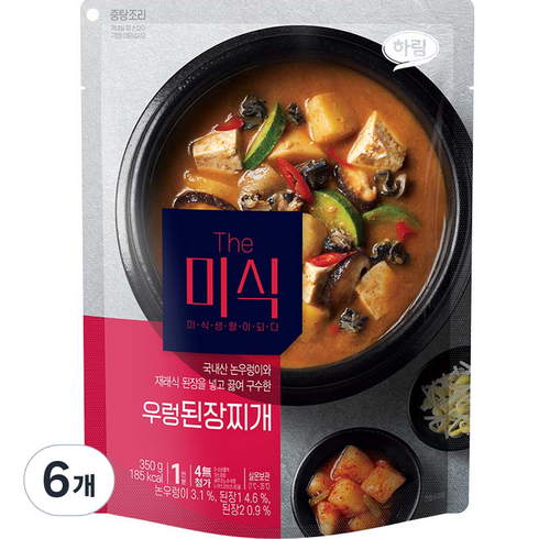 더미식 우렁 된장찌개, 350g, 6개