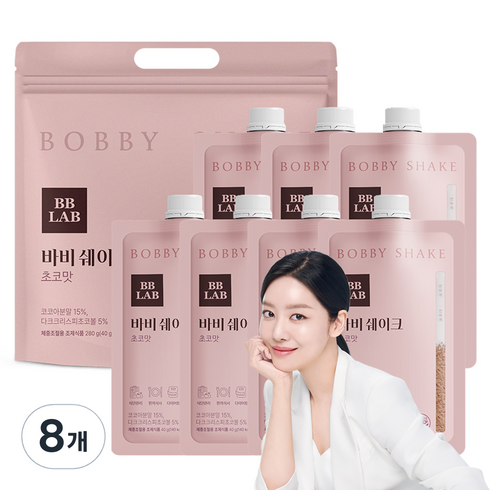 비비랩 바비 다이어트 쉐이크 초코맛 7p, 280g, 8개