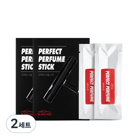 블랙팟 퍼펙트 퍼퓸스틱 블랙 2p + 방향제 선샤인라임 스틱형 2p 세트, 2개입, 2세트
