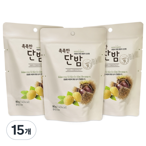 자연루 촉촉한 단밤, 80g, 15개