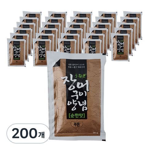 통영바다장어 240gx5팩매운맛소스50g - 푸른식품 장어구이 순한맛 소스, 50g, 200개