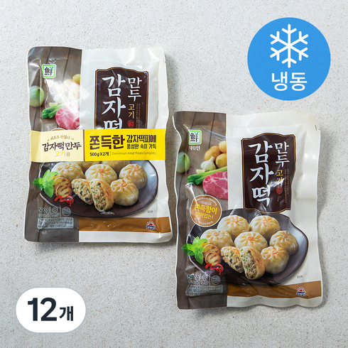 대림선 감자떡만두 고기 (냉동), 500g, 12개