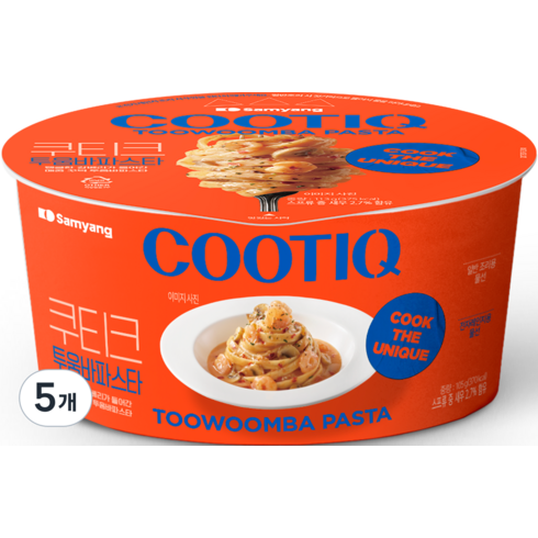 쿠티크 삼양 큰컵 투움바 파스타 105g, 5개