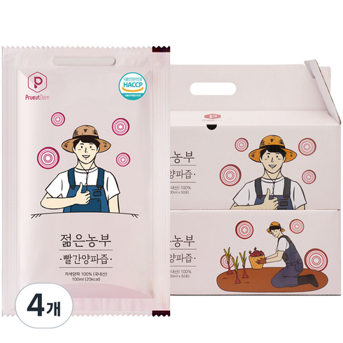 젊은농부 빨간양파즙, 5L, 4개