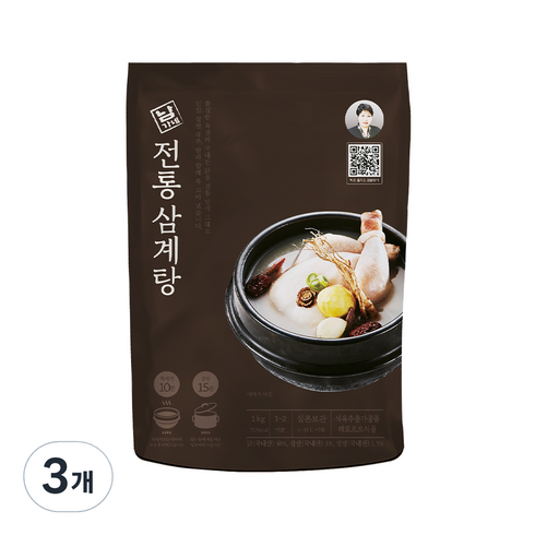 남가네설악추어탕 - 남가네설악추어탕 전통 삼계탕, 1kg, 3개