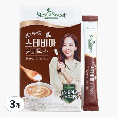 펄세스 프리미엄 스테비아 커피믹스 골드 에디션 285g, 9.5g, 30개입, 3개