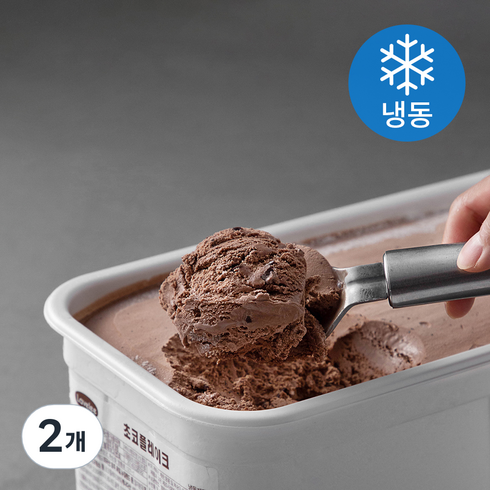 라벨리아이스크림 초코플레이크 아이스크림 (냉동), 4L, 2개