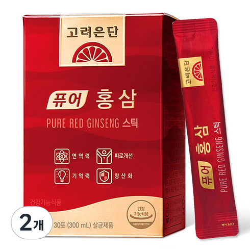 퓨어 홍삼 스틱 30p, 30포, 300ml, 2개