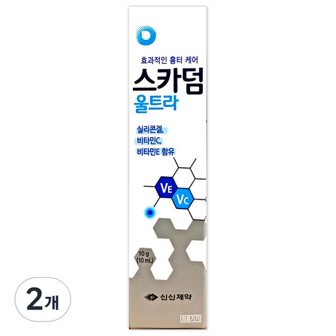 메디폼스카겔 - 신신제약 스카덤 울트라 실리콘겔 10g, 2개, 10ml