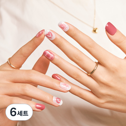 데싱디바 매직프레스 네일팁 세트, 츄잉, 6세트