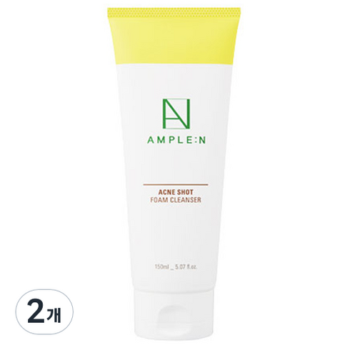 코리아나 앰플엔 아크네샷 클렌징폼, 150ml, 2개