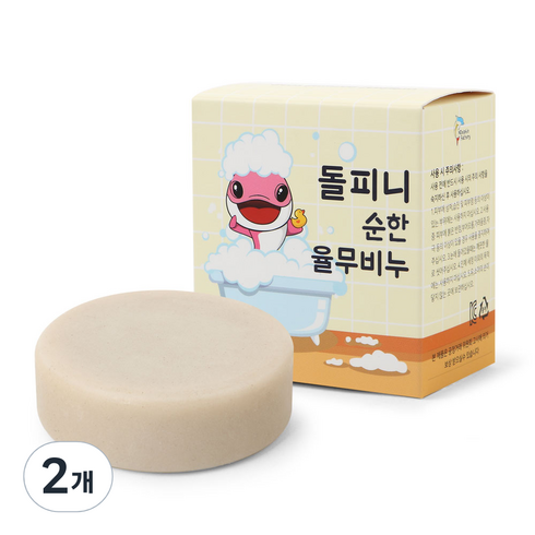 돌피니와트 돌피니 순한 율무비누, 100g, 2개