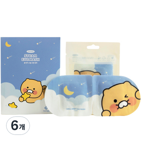카카오프렌즈 스팀 온열 수면안대 춘식이, 10개입, 6개