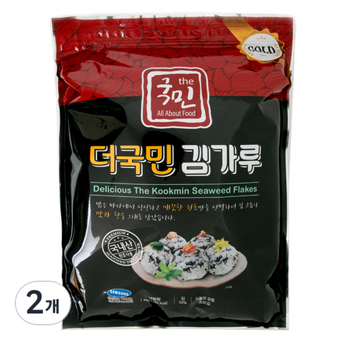 더국민 광천 김가루 골드, 1kg, 2개