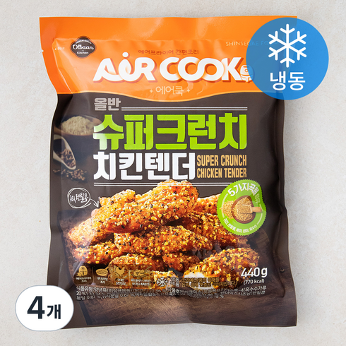 올반 슈퍼크런치 치킨텐더 (냉동), 440g, 4개