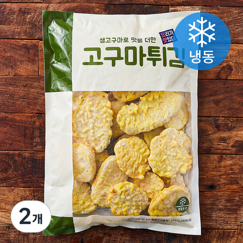 고구마튀김 - 요리가맛있다 고구마튀김 (냉동), 1kg, 2개