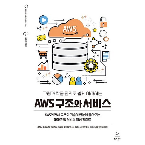 aws - 그림과 작동 원리로 쉽게 이해하는 AWS 구조와 서비스:AWS의 전체 구조와 기술이 한눈에 들어오는 아마존 웹 서비스 핵심 가이드, 위키북스