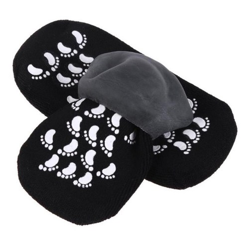 모모 몬스터 모이스처 라이징 겔 보습양말 블랙 양발 세트, 1세트, 1개