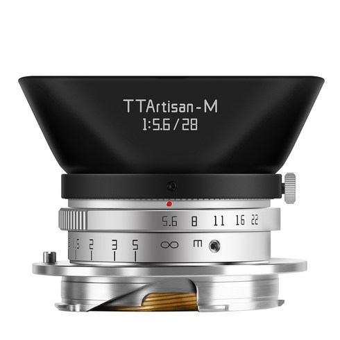 TTArtisan 28mm F5.6 라이카 M 마운트 카메라 렌즈, 실버