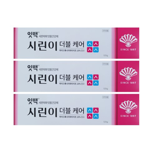 동화약품 잇백 시린이 더블케어 치약, 120g, 3개