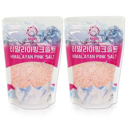 유지앤 히말라야 핑크솔트 고운입자, 300g, 2개