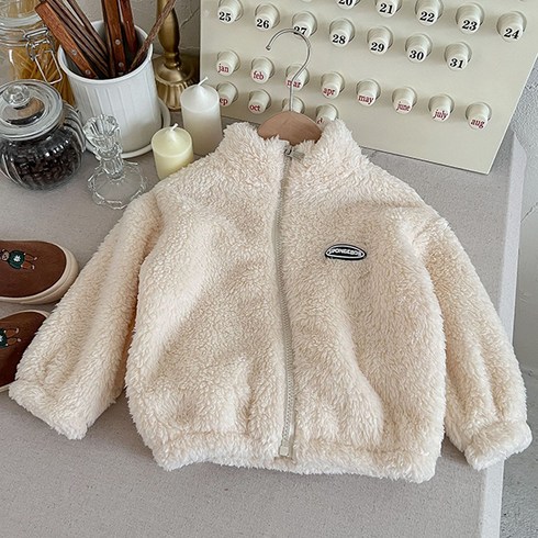 엠케이 유아용 캔디후리스 긴팔 집업점퍼