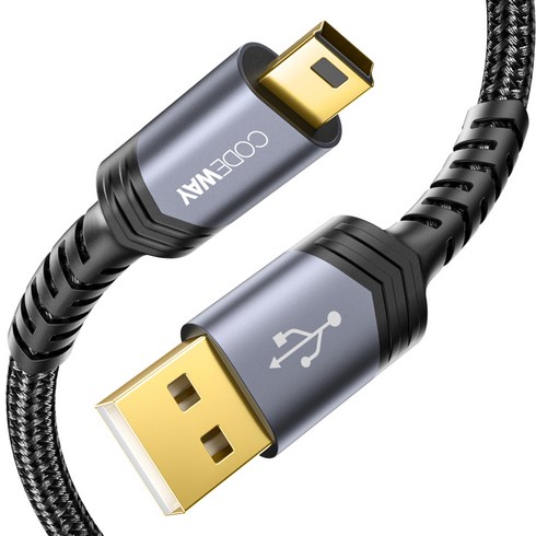 코드웨이 USB A to 미니5핀 외장하드 케이블, 1개, 0.3m