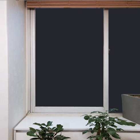 무점착창문시트지 TW004, 블랙아웃
