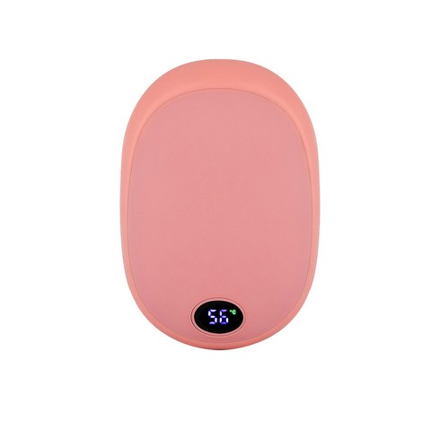 2023년 가성비 최고 머레이파스텔 손난로보조배터리 - 머레이 부드러운 감촉 파스텔 동그리 손난로 보조배터리 10000mAh led 배터리잔량표시, PASTEL, 핑크