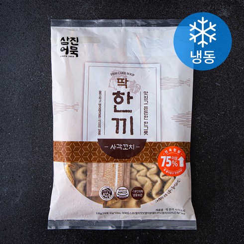삼진어묵 딱 한끼 사각꼬치 (냉동), 336g, 1개