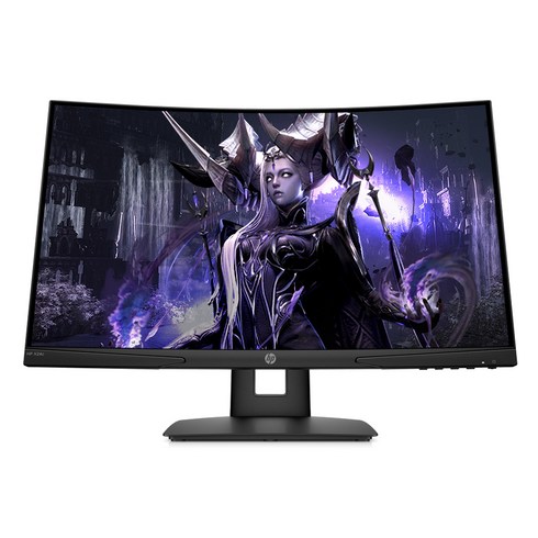 HP 59.94cm FHD Curved 게이밍 모니터, HP X24c Gaming Monitor