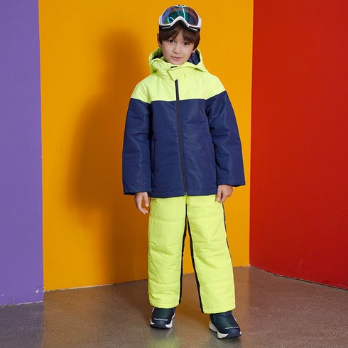 2023년 가성비 최고 스키세트154 - 에프리더 아동용 더블 삼색 스키복 상하세트