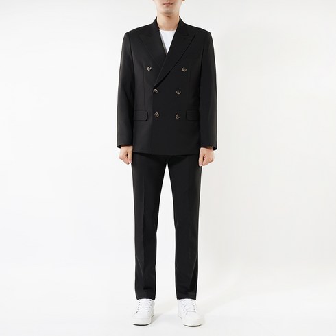 언탭트 남성용 데일리 베이직 더블수트팬츠 캐주얼 정장세트