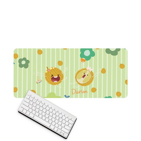 큐티후르츠 마우스장패드 30 x 80 x 0.3 cm, 두리안, 1개