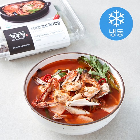 꽃게탕 - 덕후당 더진한 칼칼 꽃게탕 (냉동), 520g, 1팩