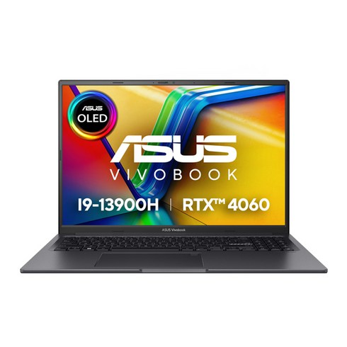 asus - 에이수스 2024 비보북 16X 코어i9 인텔 13세대 지포스 RTX 4060, 인디블랙, K3605VV-MX356, 512GB, 16GB, Free DOS