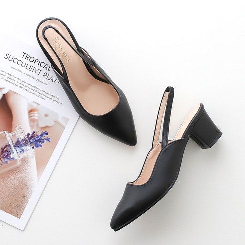 2023년 가성비 최고 슬링백 - 멜팅나인 여성용 TA뽀삐 뒷고무줄 스틸레토 스퀘어쉐입 슬링백 5cm