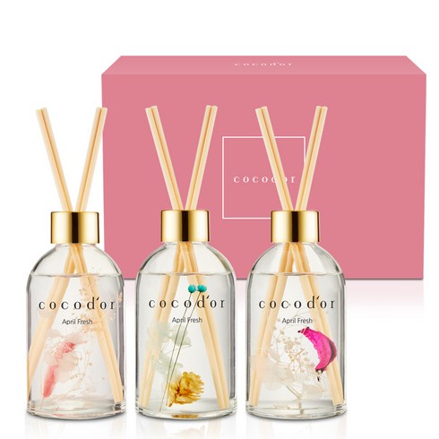 코코도르 하바리움R 디퓨저 플라워 200ml x 3종 세트, 1세트, 에이프릴프레쉬