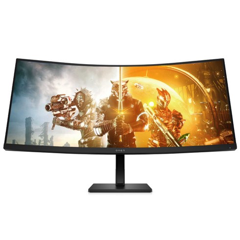 HP WQHD OMEN VA패널 스피커 게이밍 커브드 모니터, 86.4cm, OMEN 34C